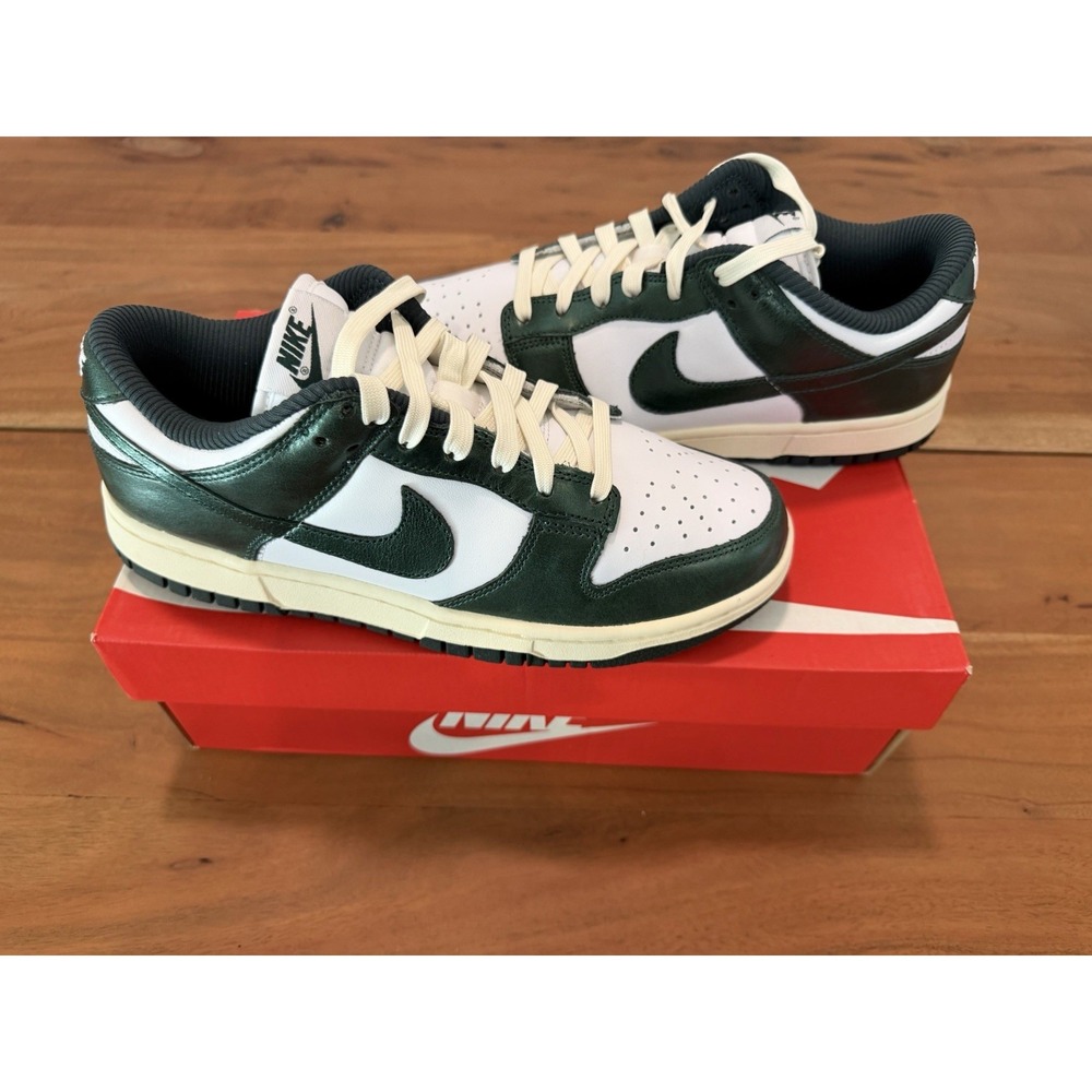 Nike Dunk Low Shoes Vintage Green Coconut Milk DQ8580-100 Women's 8.5 / Men's 7